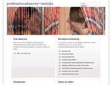 Tablet Screenshot of professionalisereninwelzijn.nl